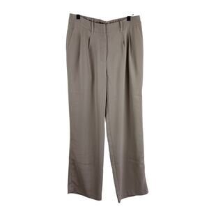 Quince Size 10 Stretch Crepe Pleated Wide Leg Pants Trousers